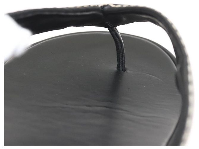 Sandali in pelle neri LOUIS VUITTON LV Auth bs25039 Nero - vista 33