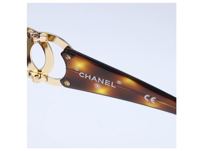 Gafas de sol CHANEL de plástico marrón CC Auth ki5159V Castaño - vista 10