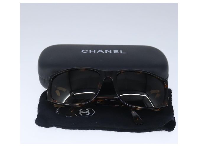 Gafas de sol CHANEL de plástico marrón CC Auth ki5159V Castaño - vista 12