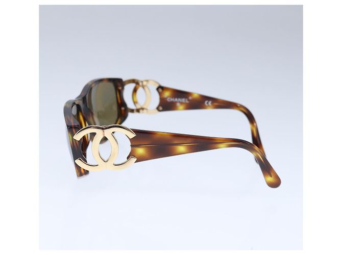 Gafas de sol CHANEL de plástico marrón CC Auth ki5159V Castaño - vista 3