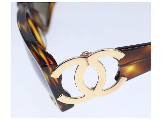 Gafas de sol CHANEL de plástico marrón CC Auth ki5159V Castaño - vista 8