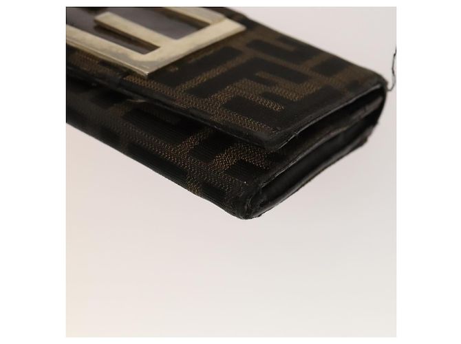 FENDI Zucca Canvas Geldbörse Leder 4Set Blau Braun Schwarz Auth gh433 - Ansicht 21