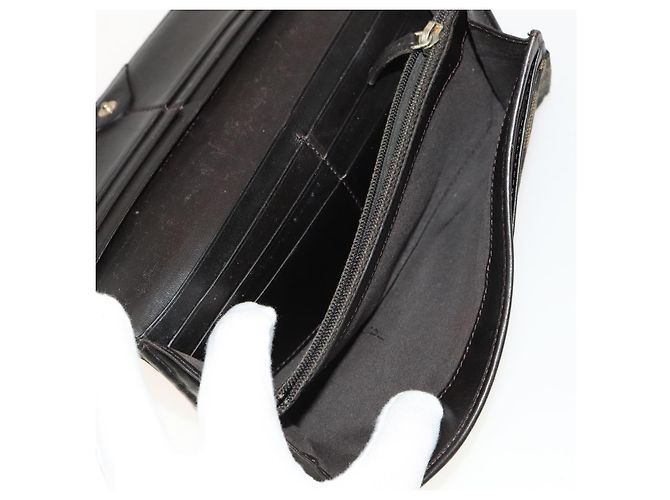 FENDI Zucca Canvas Geldbörse Leder 4Set Blau Braun Schwarz Auth gh433 - Ansicht 23