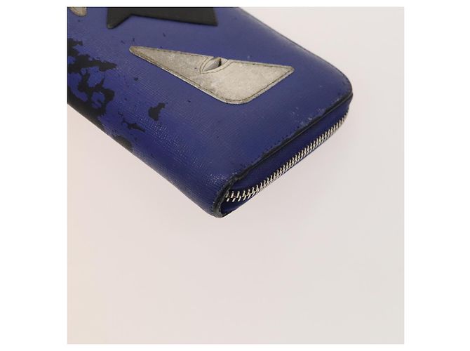 FENDI Zucca Canvas Geldbörse Leder 4Set Blau Braun Schwarz Auth gh433 - Ansicht 29