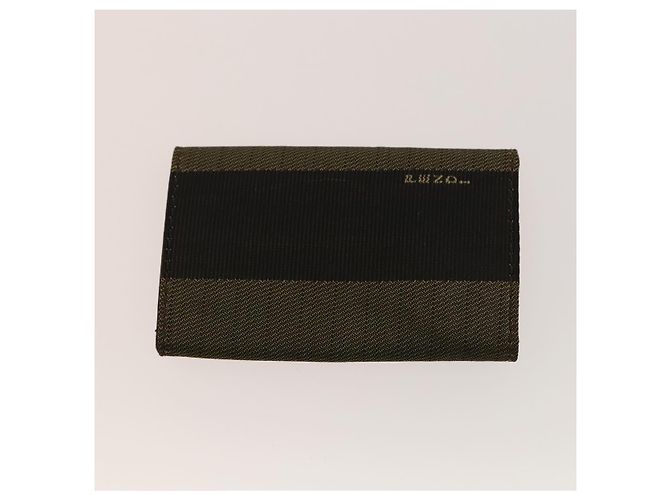 FENDI Zucca Canvas Geldbörse Leder 4Set Blau Braun Schwarz Auth gh433 - Ansicht 3