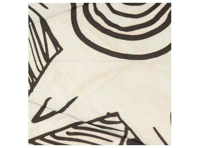 Chanel Ombrello pieghevole in nylon bianco e nero CC Auth BA2522 - vista 7