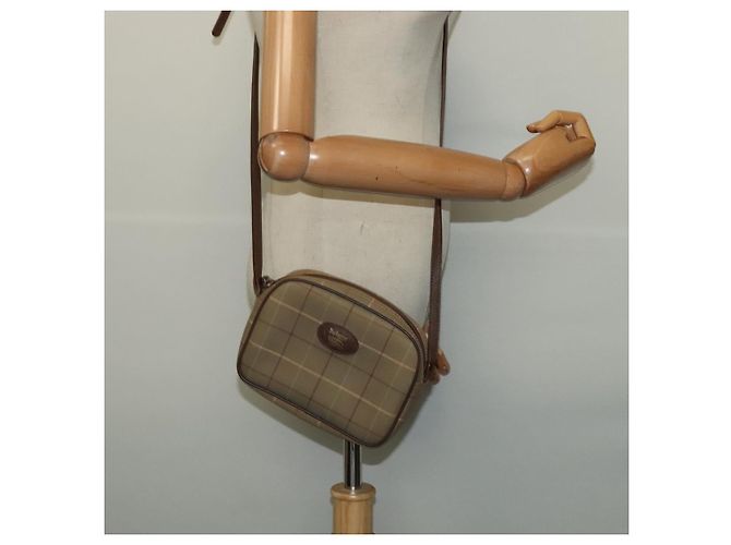 Autre Marque Borsa a spalla Nova Check di Burberrys in tela beige Auth bs27696 - vista 18