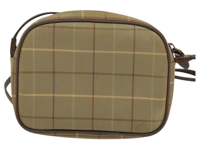 Autre Marque Borsa a spalla Nova Check di Burberrys in tela beige Auth bs27696 - vista 2