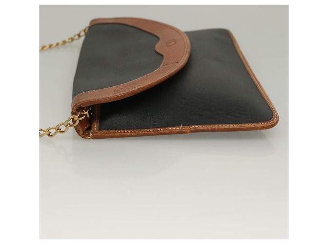 Borsa a spalla in pelle Christian Dior nera e oro Auth bs27816 Nero D'oro - vista 4