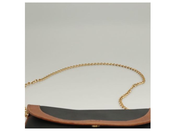 Borsa a spalla in pelle Christian Dior nera e oro Auth bs27816 Nero D'oro - vista 8