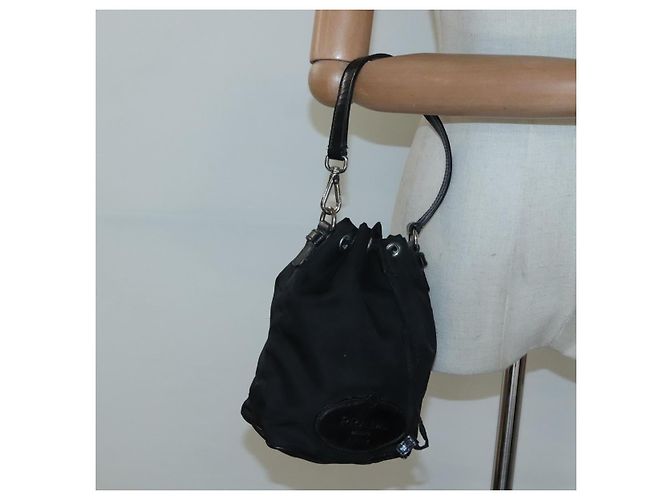 Pochette in Nylon Nera Autentica PRADA ep8754 Nero - vista 21