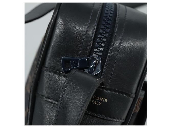 Céline CELINE Macadam Canvas Shoulder Bag Suede Leather Navy Auth mr965 Navy blue - view 16