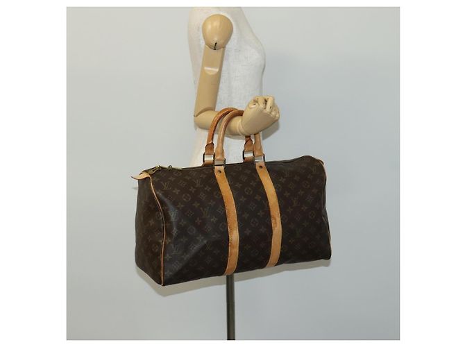 LOUIS VUITTON Monogram Keepall 45 Boston Tasche M41428 Auth LV 110527 Monogramm - Ansicht 23