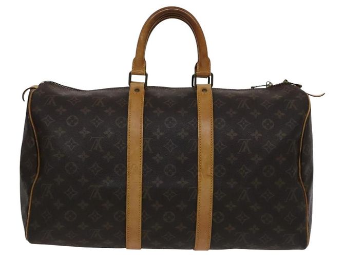 LOUIS VUITTON Monogram Keepall 45 Boston Tasche M41428 Auth LV 110527 Monogramm - Ansicht 3