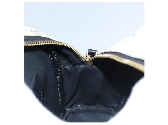 MCM Vicetos Logogram Backpack PVC Leather White Navy gold Auth BA110 Golden Navy blue - view 21