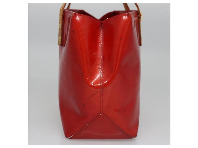 LOUIS VUITTON Monogram Vernis Reade PM Borsa a Mano Rossa M91088 LV Auth 104158 Rosso - vista 5