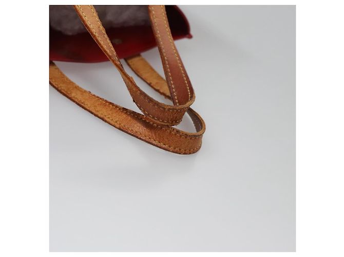 LOUIS VUITTON Monogram Vernis Reade PM Borsa a Mano Rossa M91088 LV Auth 104158 Rosso - vista 8