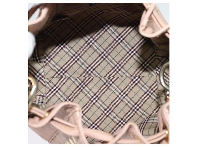 Borsa a spalla in pelle Burberry Blue Label oro rosa Auth EC376 D'oro - vista 16