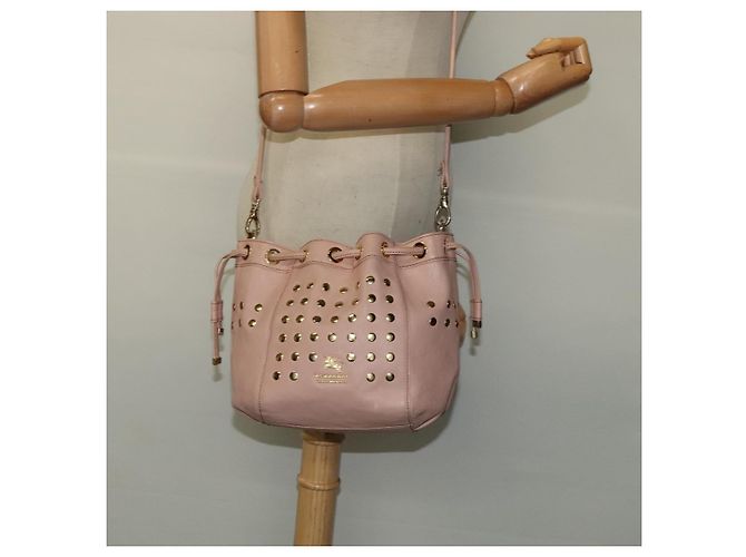 Borsa a spalla in pelle Burberry Blue Label oro rosa Auth EC376 D'oro - vista 20