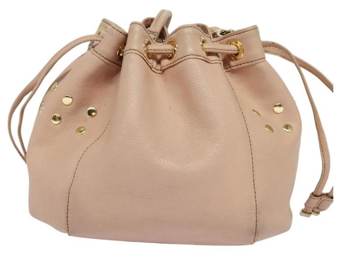 Borsa a spalla in pelle Burberry Blue Label oro rosa Auth EC376 D'oro - vista 3