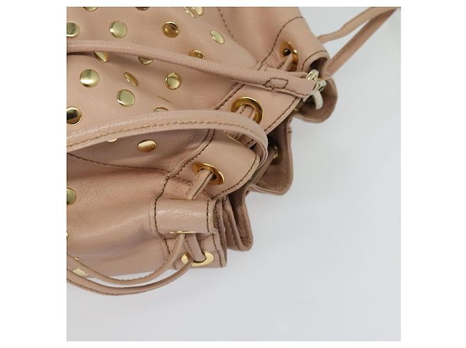 Borsa a spalla in pelle Burberry Blue Label oro rosa Auth EC376 D'oro - vista 6