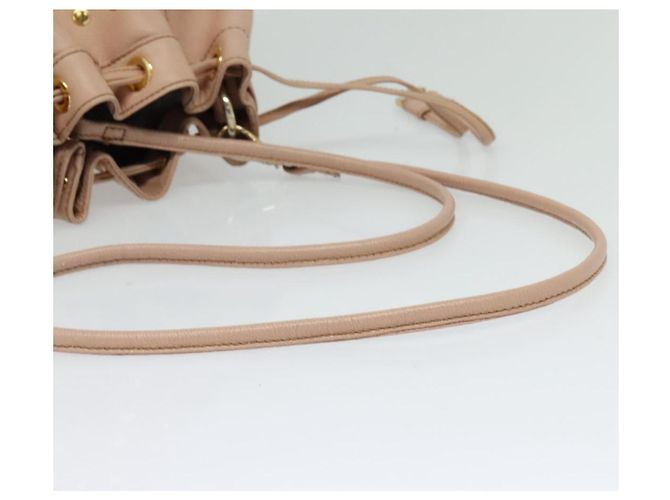Borsa a spalla in pelle Burberry Blue Label oro rosa Auth EC376 D'oro - vista 7
