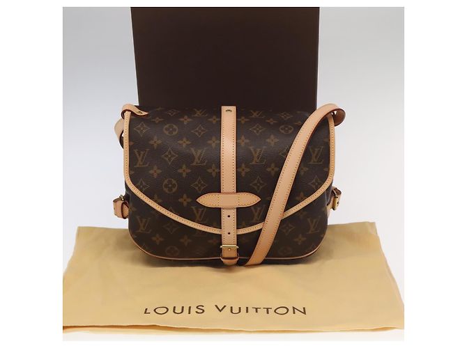 LOUIS VUITTON Borsa a Spalla Monogram Saumur 30 M42256 LV Auth 103095SV Monogramma - vista 12