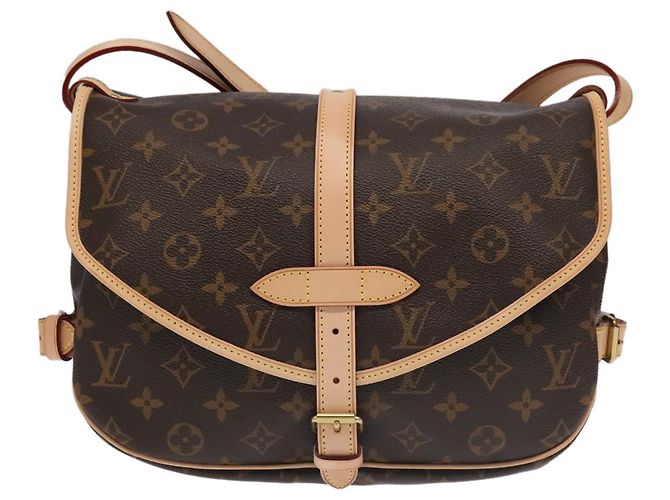 LOUIS VUITTON Borsa a Spalla Monogram Saumur 30 M42256 LV Auth 103095SV Monogramma - vista 13