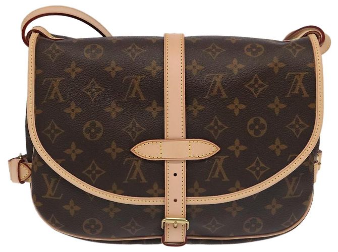 LOUIS VUITTON Borsa a Spalla Monogram Saumur 30 M42256 LV Auth 103095SV Monogramma - vista 2