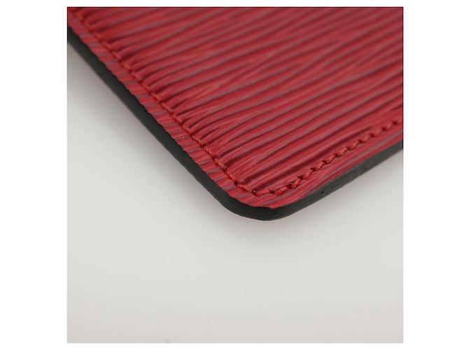 LOUIS VUITTON Pochette Secret Accessorio Epi Rosso LV Auth 95155SV - vista 15