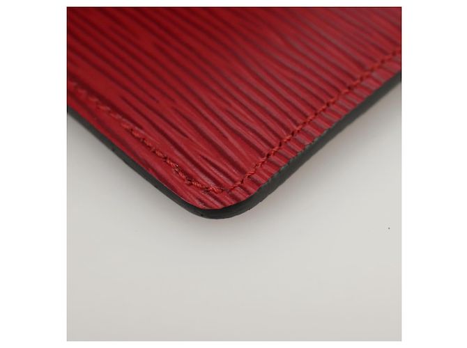 LOUIS VUITTON Pochette Secret Accessorio Epi Rosso LV Auth 95155SV - vista 18