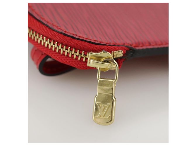 LOUIS VUITTON Pochette Secret Accessorio Epi Rosso LV Auth 95155SV - vista 9
