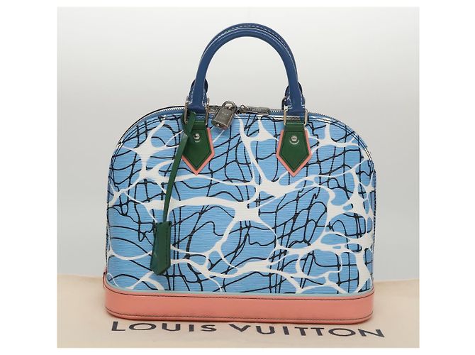 LOUIS VUITTON Borsa a Mano Epi Alma PM 2way Blu M41571 LV Auth 98199SAV - vista 12