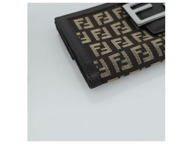 FENDI Zucchino Canvas Geldbörse Braun Auth am7414V - Ansicht 14