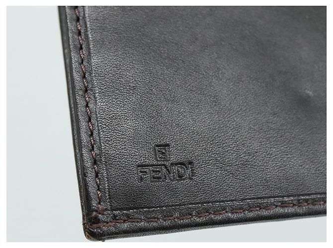 FENDI Zucchino Canvas Geldbörse Braun Auth am7414V - Ansicht 18