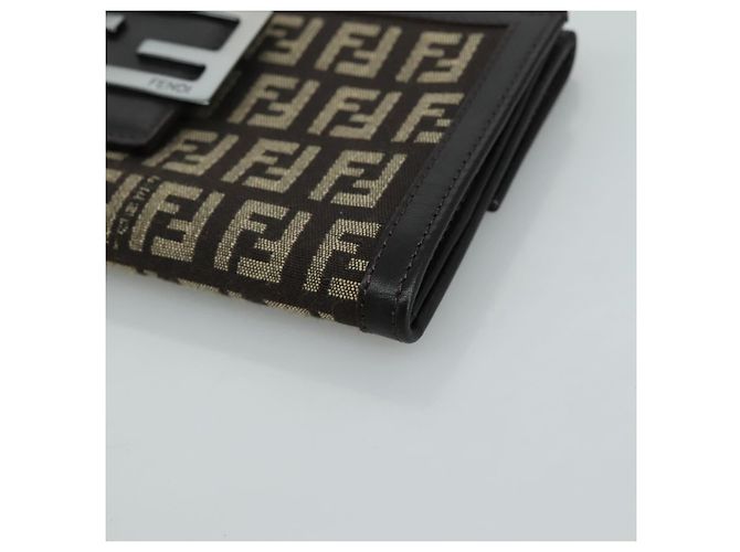 FENDI Zucchino Canvas Geldbörse Braun Auth am7414V - Ansicht 7