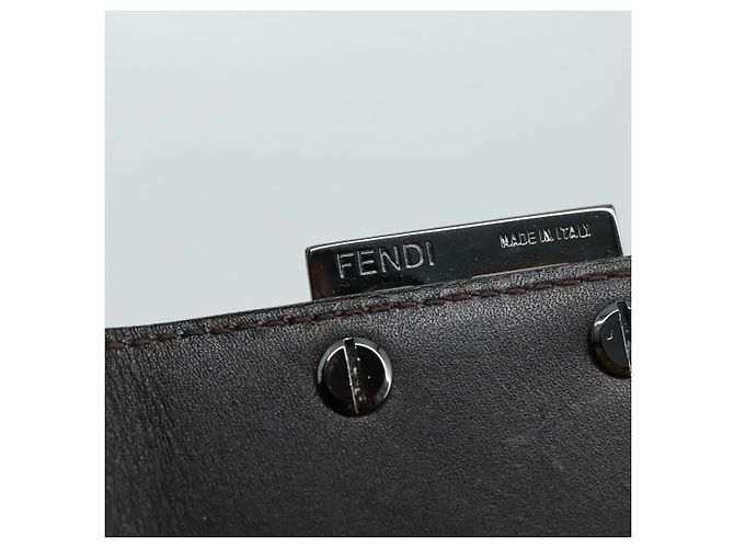 FENDI Zucchino Canvas Geldbörse Braun Auth am7414V - Ansicht 8