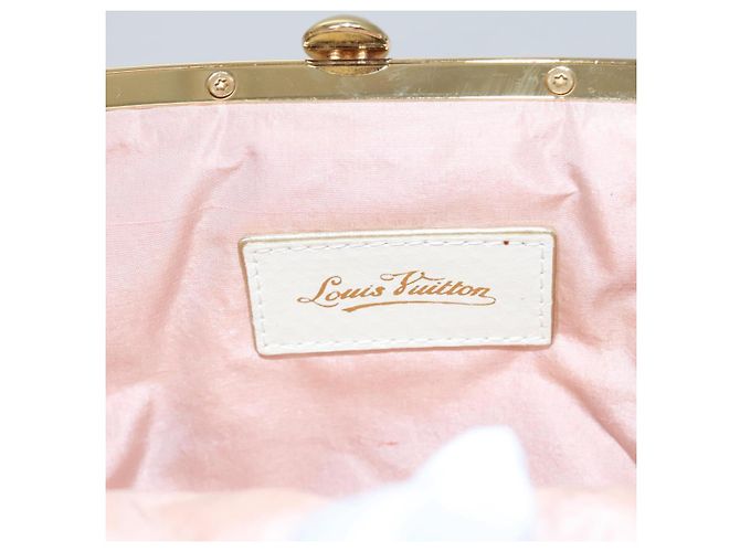 LOUIS VUITTON Pochette Omoniere Satin Multicolore Bianca M92060 LV Auth 104388SV Bianco - vista 20