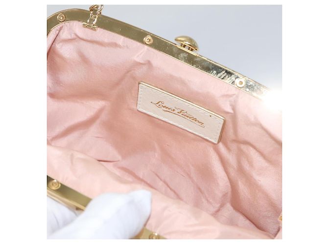 LOUIS VUITTON Pochette Omoniere Satin Multicolore Bianca M92060 LV Auth 104388SV Bianco - vista 21