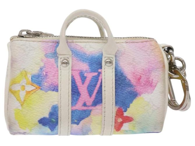 LOUIS VUITTON Monogramma Acquerello Portachiavi Mini Keepall MP2975 LV Auth 128815M - vista 2