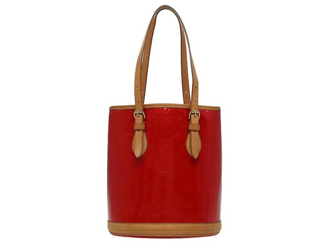 LOUIS VUITTON Borsa a Spalla Bucket PM Monogram Vernis SPO Rossa LV Auth bs18759V Rosso - vista 13