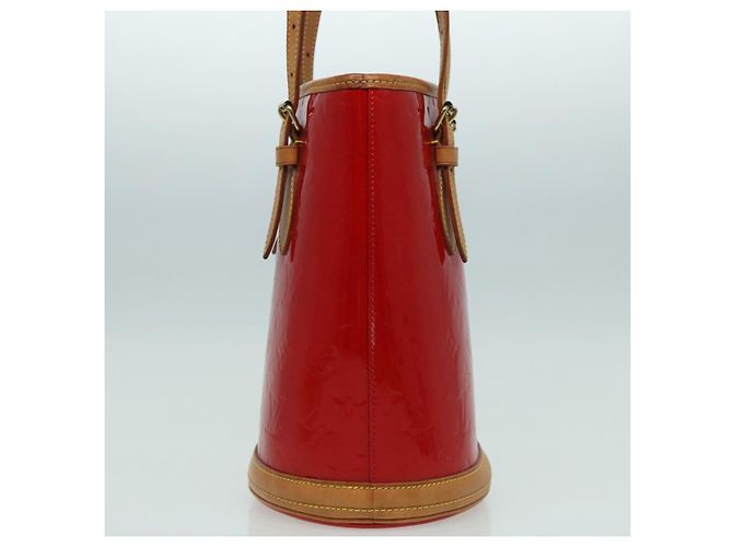 LOUIS VUITTON Borsa a Spalla Bucket PM Monogram Vernis SPO Rossa LV Auth bs18759V Rosso - vista 3
