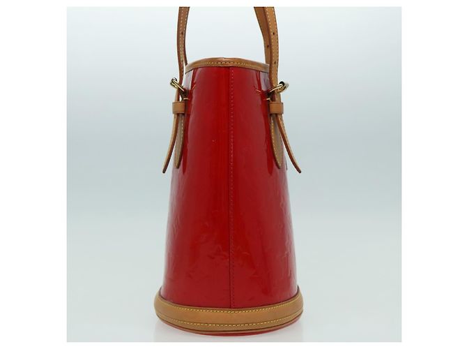 LOUIS VUITTON Borsa a Spalla Bucket PM Monogram Vernis SPO Rossa LV Auth bs18759V Rosso - vista 4