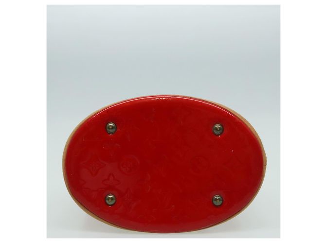 LOUIS VUITTON Borsa a Spalla Bucket PM Monogram Vernis SPO Rossa LV Auth bs18759V Rosso - vista 5