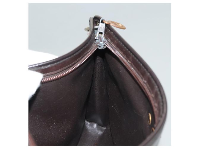 Borsa a Spalla in Tela Trotter Christian Dior Marrone Oro Auth ep9752 D'oro - vista 17