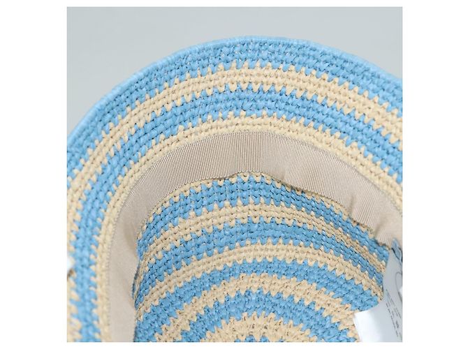 PRADA Bucket Hat Viskose Hellblau 1HC137 Auth 132994M - Ansicht 10