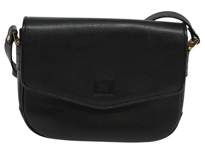 Autre Marque Borsa a Spalla Burberrys in Pelle Nera e Oro Auth ep9691 Nero D'oro - vista 13