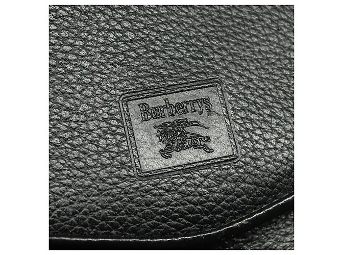 Autre Marque Borsa a Spalla Burberrys in Pelle Nera e Oro Auth ep9691 Nero D'oro - vista 17