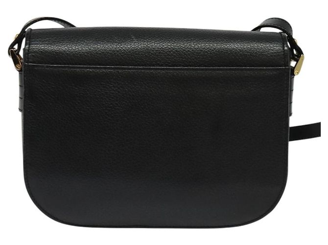 Autre Marque Borsa a Spalla Burberrys in Pelle Nera e Oro Auth ep9691 Nero D'oro - vista 2