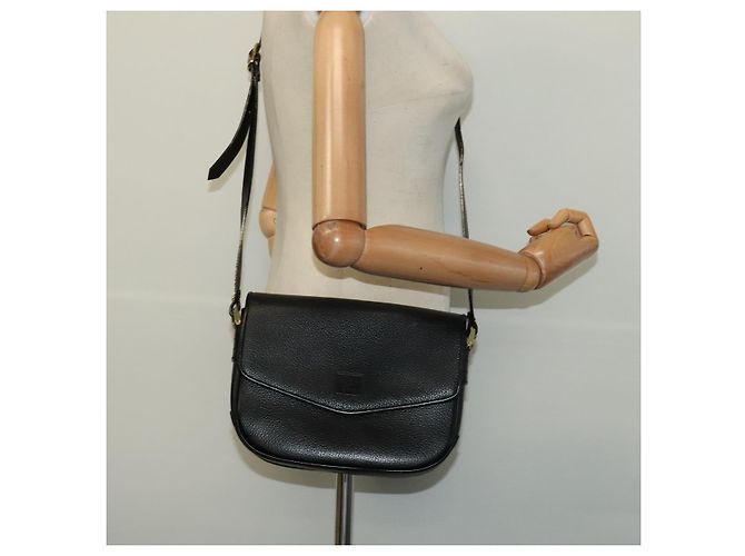 Autre Marque Borsa a Spalla Burberrys in Pelle Nera e Oro Auth ep9691 Nero D'oro - vista 20